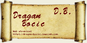 Dragan Bocić vizit kartica